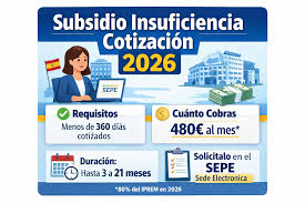 Subsidio por cotización insuficiente 2026