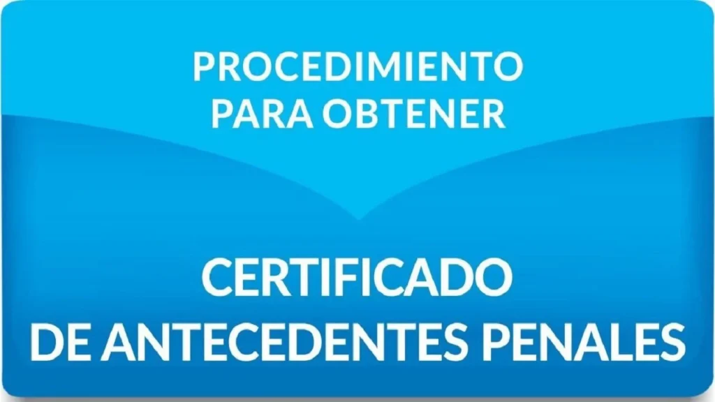 certificado de antecedentes penales 2026