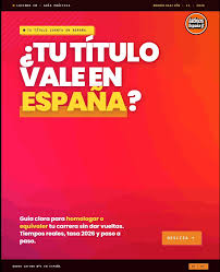 homologar títulos extranjeros en España