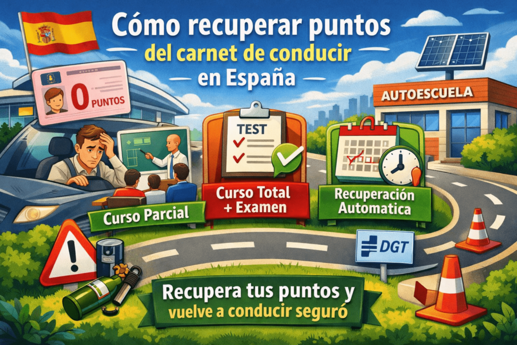 Recuperar puntos del carnet 2026: 